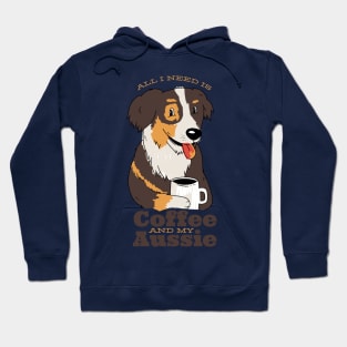 Coffee & my Aussiedoddle Hoodie